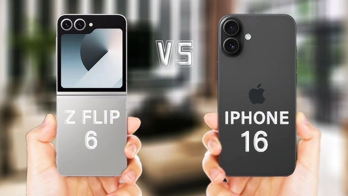 Bảng giá so sánh giữa Galaxy Z Flip6 và iPhone 16
